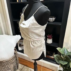 Samye Vintage Floral Silky One Piece Nightie Size Small